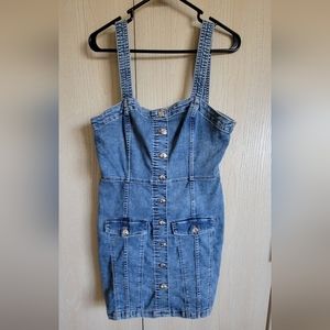 DIVIDED by H&M Demin Dress (Size Med, Fits like Large)